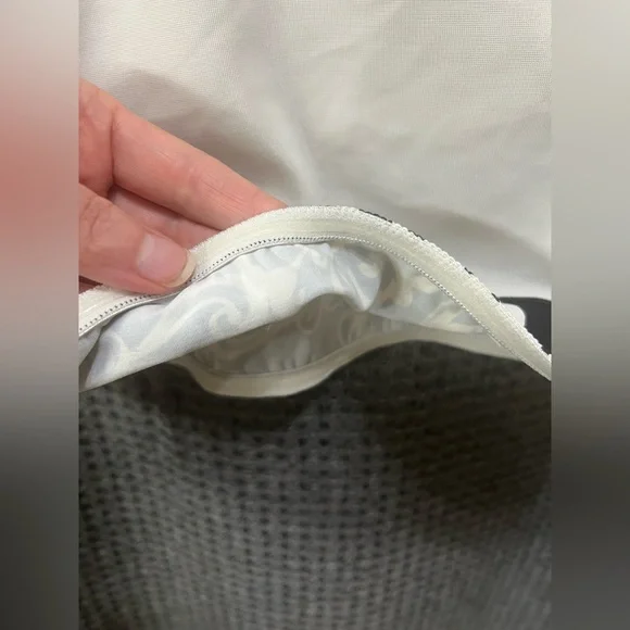 Lands End Tankini Top Molded Cups Tummy Control Floral Black White 14 - Picture 5 of 7